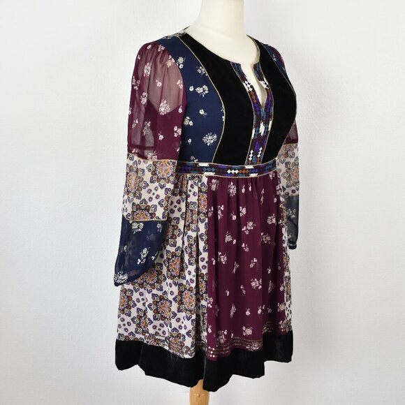 Maeve Quartier Latin Dress Bohemian Patchwork - XL - Picture 8 of 9